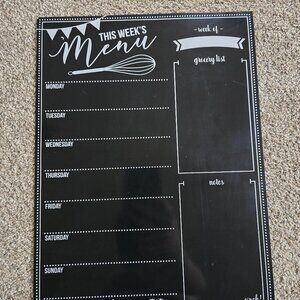 Magnetic Weekly Menu Board Chalk Board Markers
